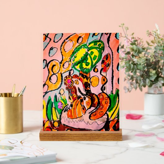 Löwe nur kalt acrylschild (Hochzeit)