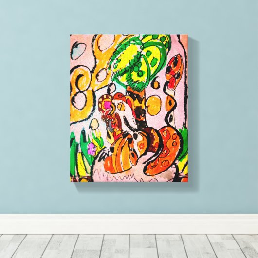 Löwe nur kalt leinwanddruck (Insitu (Holzboden))