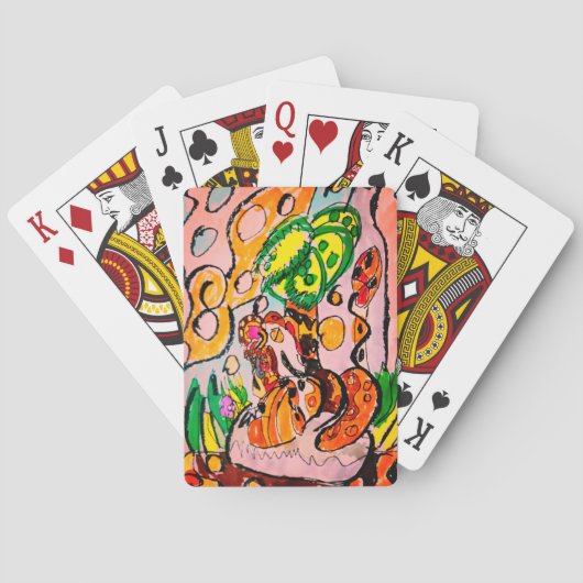 Löwe nur kalt spielkarten (Rückseite)