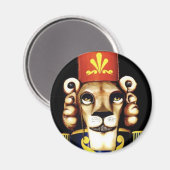 Löwe Nussknacker Magnet (Vorderseite/Rückseite)