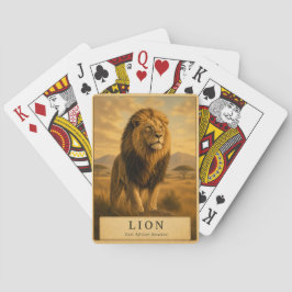 Löwe Ostafrikanische Savanne VINTAGE Spielkarten