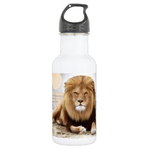 Löwe-Ozean-Foto-Farbe Trinkflasche