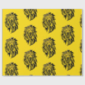 Löwe - Packpapier - Gelb (Flach)