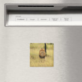 Löwe (Panthera leo), der in einem Wald spaziert, Magnet (In Situ (Geschirrspüler))