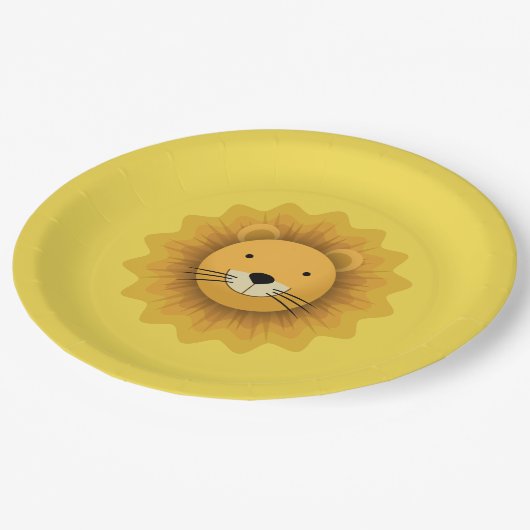 Löwe Pappteller (Schrägansicht)