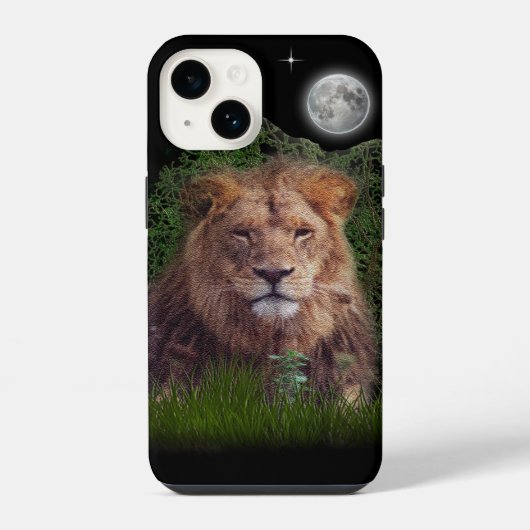 Löwe Phone 14 Hülle iPhone Hülle (Rückseite)