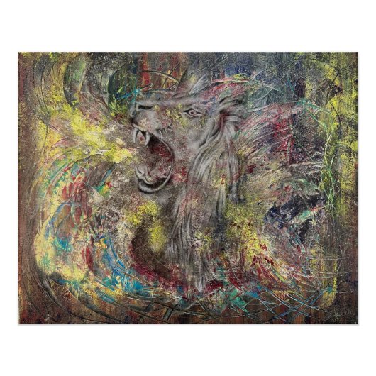 Löwe  poster (Vorderseite)