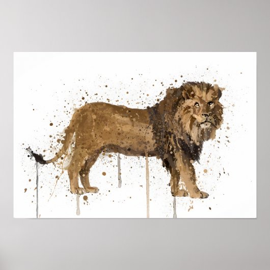 Löwe Poster (Vorne)