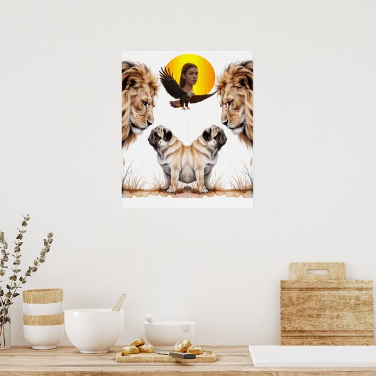 Löwe poster (Küche)