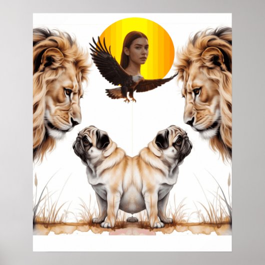 Löwe poster (Vorne)