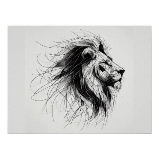 Löwe Poster (Vorderseite)