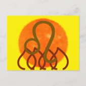 Löwe Postkarte (Vorderseite)