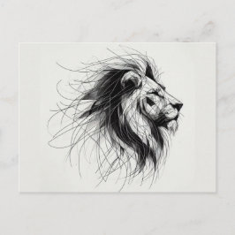 Löwe Postkarte