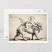 Löwe Postkarte (Vorne/Hinten)