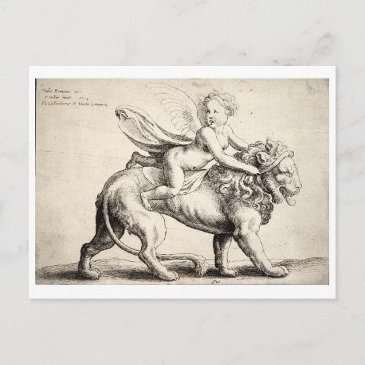 Löwe Postkarte (Vorderseite)