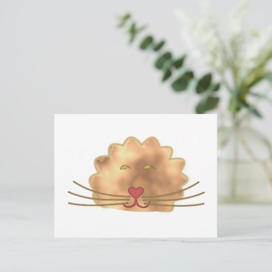 Löwe Postkarte (Stehend Vorderseite)