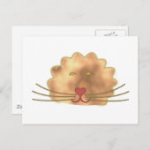 Löwe Postkarte (Vorne/Hinten)