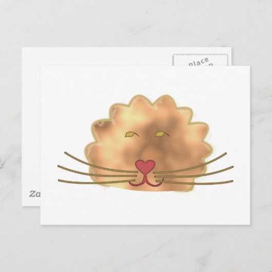 Löwe Postkarte (Vorne/Hinten)