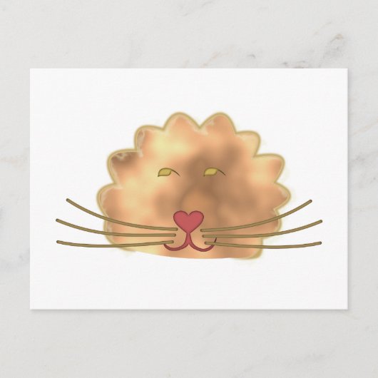 Löwe Postkarte (Vorderseite)