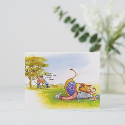 Löwe Postkarte (Stehend Vorderseite)