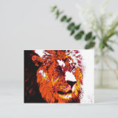 Löwe Postkarte (Stehend Vorderseite)