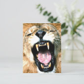 Löwe Postkarte (Stehend Vorderseite)