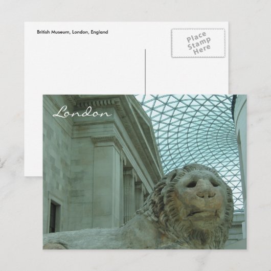 Löwe Postkarte (Vorne/Hinten)