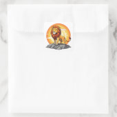 Löwe Quadratischer Aufkleber (Tasche)