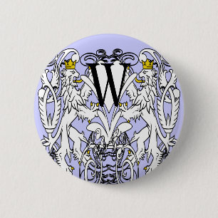 Löwe Rampant Renaissance-Hochzeit Button
