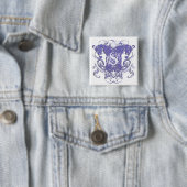 Löwe Rampant Renaissance-Hochzeit Button (Beispiel)