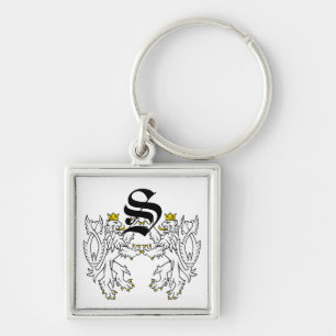 Löwe Rampant Renaissance-Hochzeit Schlüsselanhänger