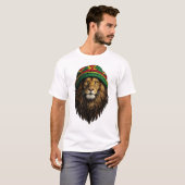 Löwe Rasta Hut T-Shirt – Chill Urban Design (Vorne ganz)