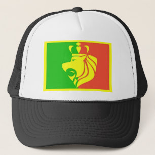 Löwe Rasta Reggae-Flagge Truckerkappe