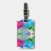 Löwe-Regenbogen Gepäckanhänger (Vorderseite vertikal)