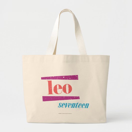 Löwe-Rosa Jumbo Stoffbeutel (Vorne)