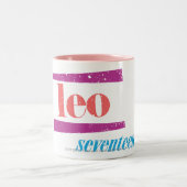 Löwe-Rosa Zweifarbige Tasse (Mittel)