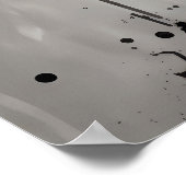 Löwe rost in den nächtlichen Himmel Poster (Ecke)