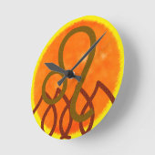 Löwe Runde Wanduhr (Winkel)