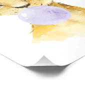 Löwe, Safari, Lila Kaugummi, geschlechtsneutral Fotodruck (Ecke)