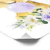 Löwe, Safari, Lila Kaugummi, geschlechtsneutral Fotodruck (Ecke)