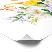 Löwe, Safari, violette Blumen, geschlechtsneutral Fotodruck (Ecke)