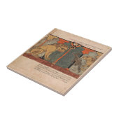 Löwe Schakal Indische Renaissance Fabel Fliese (Seite)