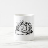 Löwe-Schlafen Kaffeetasse (Mittel)
