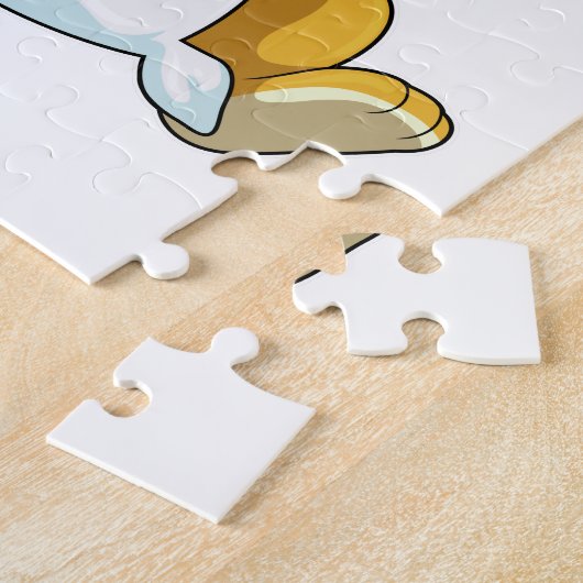 Löwe schlafend mit Kissen Puzzle (Seite)