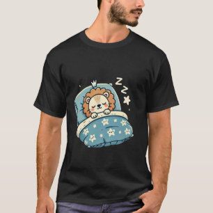 Löwe schläft nachts im Bett T-Shirt