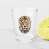 Löwe Schnapsglas (Vorderseite)