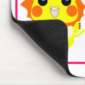 Löwe-Schönheits-Cockatiel und Lulu tragen Mousepad (Ecke)