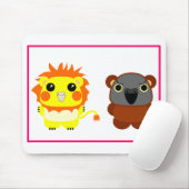 Löwe-Schönheits-Cockatiel und Lulu tragen Mousepad (Mit Mouse)