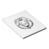 Löwe Schreib Notiz Block Notizblock (angewinkelt)