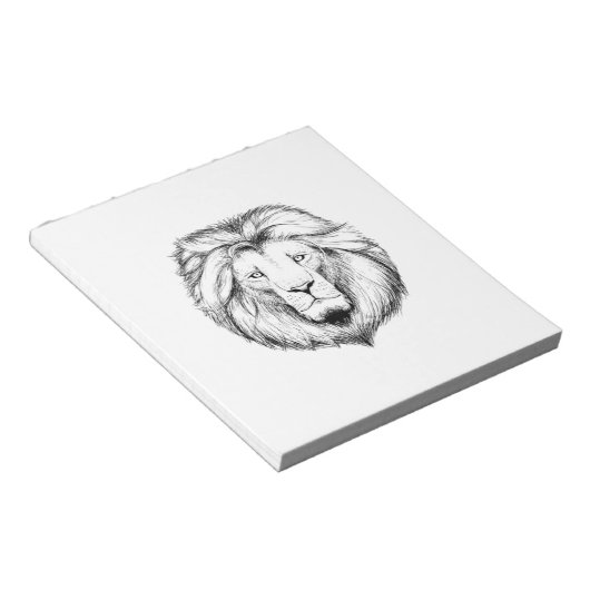 Löwe Schreib Notiz Block Notizblock (angewinkelt)